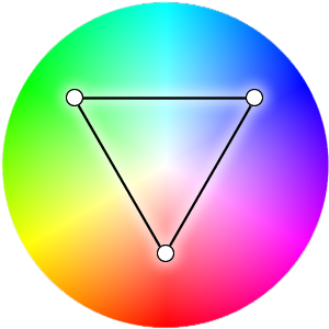 Color weel Triad scheme